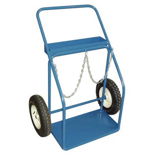 Gas Cylinder Carts, Pneumatic Wheels, 25" W x 13" L Base, 400 lbs. St. Lawrence Industrial & Safety Supply