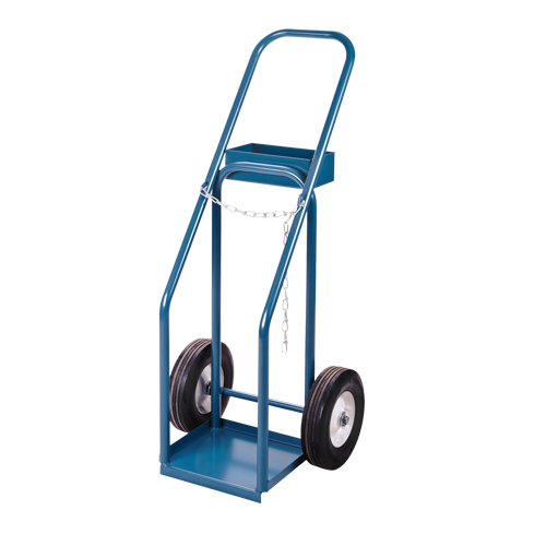 Gas Cylinder Carts, Semi-Pneumatic Wheels, 12" W x 10" L Base, 400 lbs. St. Lawrence Industrial & Safety Supply