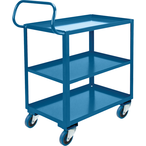 Ergonomic Shelf Truck, 800 lbs. Capacity, Steel, 20" W x 37" H x 32" D, Lip Up St. Lawrence Industrial & Safety Supply