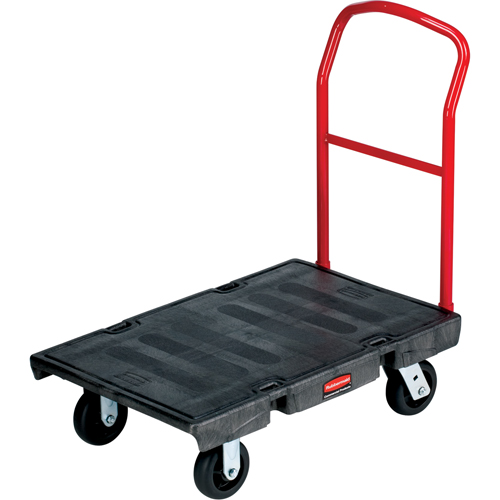 Chariot &agrave; plateforme robuste, 48" lo x 24" la, 2000 lb cap, Roues Caoutchouc St. Lawrence Industrial & Safety Supply
