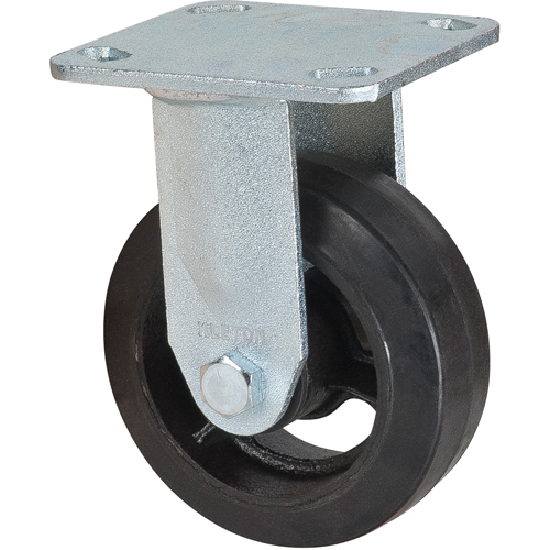 Mold-on Caster, Rigid, 5" (127 mm), Rubber, 440 lbs. (199 kg.) St. Lawrence Industrial & Safety Supply