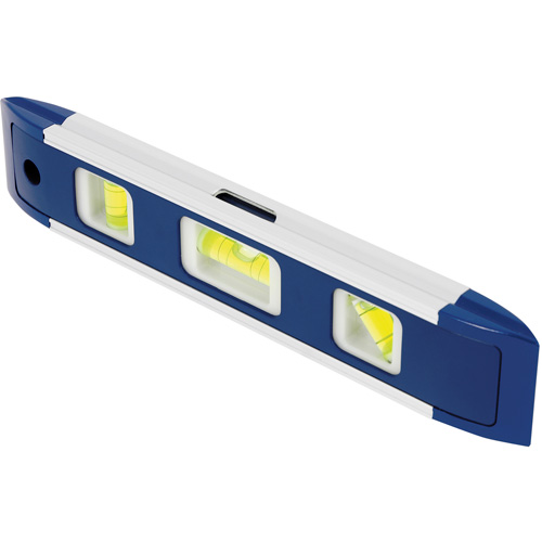 Niveau torpille, 9" lo, Aluminium, 3 fioles, Magn&eacute;tique St. Lawrence Industrial & Safety Supply