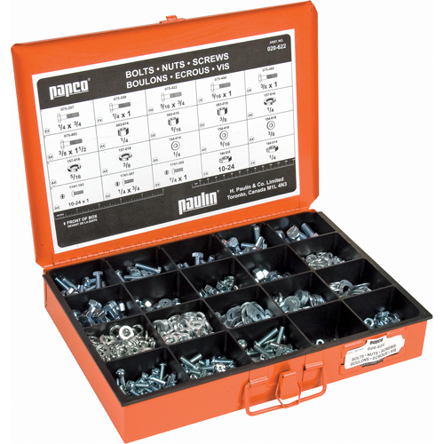 Grade 5 Cap Screw, Washer, Lockwasher & Nut Master Assortments St. Lawrence Industrial & Safety Supply