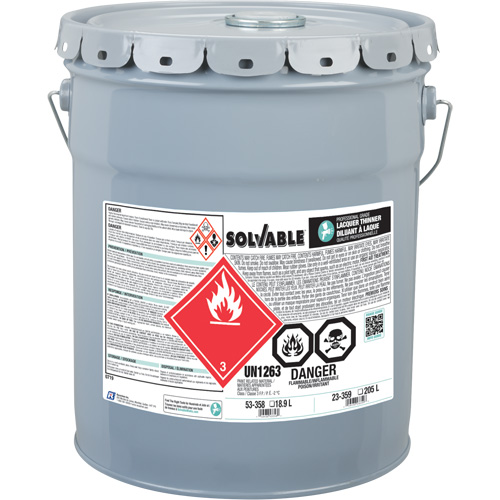 Professional Grade Lacquer Thinner, Pail, 18.9 L St. Lawrence Industrial & Safety Supply