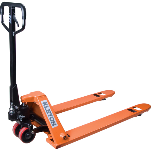Low Profile Hydraulic Pallet Trucks, 48" L x 27" W, 3300 lbs. Cap. St. Lawrence Industrial & Safety Supply