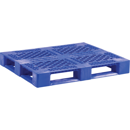 Palette en plastique pour usage moyen de qualit&eacute; alimentaire, 48" lo x 40" la x 6-1/10" h, Acc&egrave;s Quatre c&ocirc;t&eacute;s St. Lawrence Industrial & Safety Supply