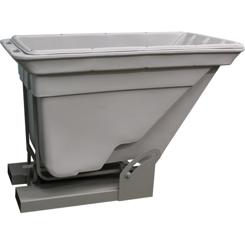 Conteneur autobasculeur, Poly&eacute;thyl&egrave;ne, 5/8 vg³, Gris St. Lawrence Industrial & Safety Supply