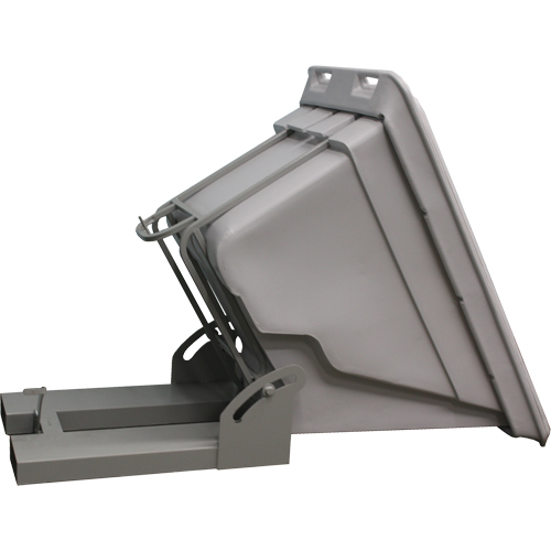Conteneur autobasculeur, Poly&eacute;thyl&egrave;ne, 5/8 vg³, Gris St. Lawrence Industrial & Safety Supply