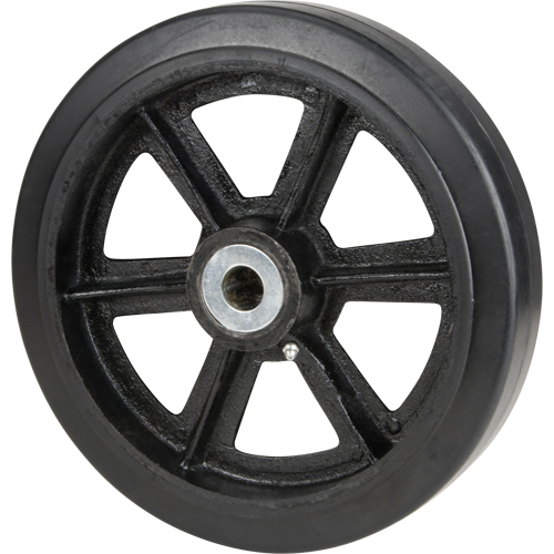 Roulettes en caoutchouc moul&eacute;, 8" (203,2 mm) dia. x 2" (50,8 mm) la, Capacit&eacute; de 600 lb (272,155 kg) St. Lawrence Industrial & Safety Supply