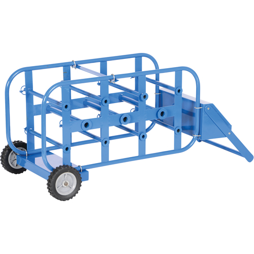Chariot portatif pour mat&eacute;riaux bobin&eacute;s, Acier, 11 Montants, 19-1/2" la x 43-1/4" h x 17-1/2" p, Capacit&eacute; de 150 lb St. Lawrence Industrial & Safety Supply