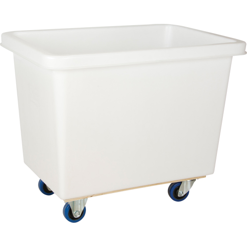 Tapered Wall Box Truck, White Polyethylene, 37" L x 26" W x 31" H, 9 cu. ft. Volume, 600 lbs. Capacity St. Lawrence Industrial & Safety Supply