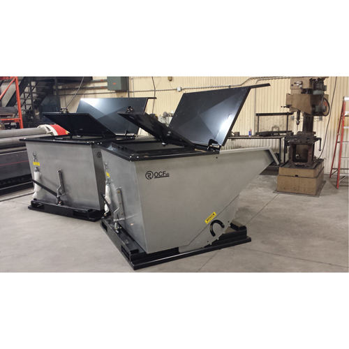 Couvercle en acier pour conteneur autobasculeur St. Lawrence Industrial & Safety Supply