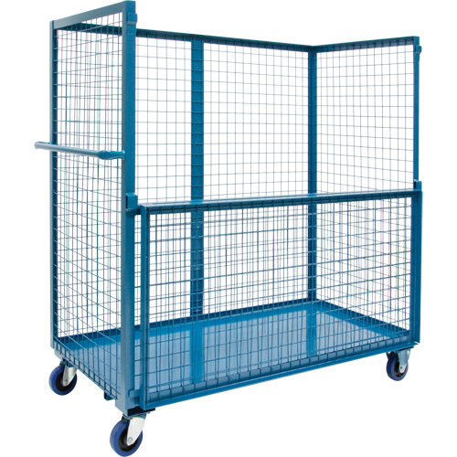 Wire Mesh Stock Truck, Steel, 24" x 55" x 36", 2400 lbs. Capacity St. Lawrence Industrial & Safety Supply