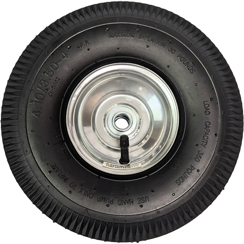 Roue pneumatique de rechange pour diable, 10" (254 mm), Capacit&eacute; de 350 lb St. Lawrence Industrial & Safety Supply