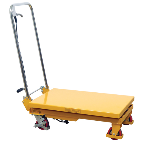 Table &eacute;l&eacute;vatrice &agrave; ciseaux hydraulique, 17,75" lo x 27,5" la/27-1/2" lo x 17-3/4" la, Acier, Capacit&eacute; 330 lb St. Lawrence Industrial & Safety Supply