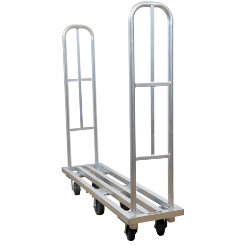 Chariot &agrave; plateforme en aluminium U-Boat, 16" la x 63" lo, 1322 lb cap, Roues Polyur&eacute;thane St. Lawrence Industrial & Safety Supply