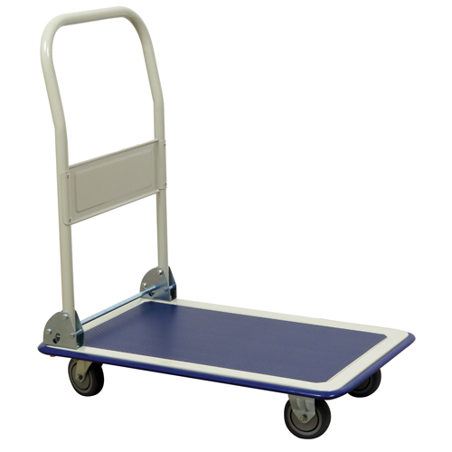 Chariot &agrave; plateforme avec poign&eacute;e pliante, Acier, 440 lb, 29" lo x 19" la, Hauteur 32-1/2" St. Lawrence Industrial & Safety Supply
