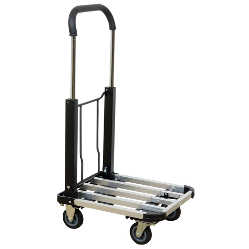 Folding Handle Platform Truck, Aluminum, 300 lbs., 28" L x 16" W, 37.75" High St. Lawrence Industrial & Safety Supply