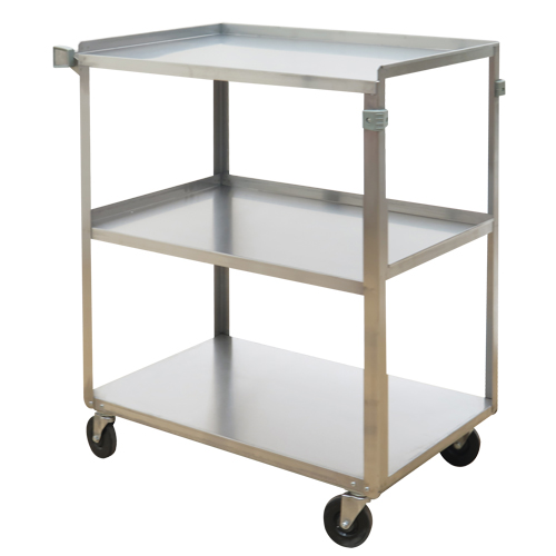 Chariots &agrave; tablette, 3 Tiers, 17-5/8" la x 33" h x 27-1/8" p, Capacit&eacute; 300 lb St. Lawrence Industrial & Safety Supply