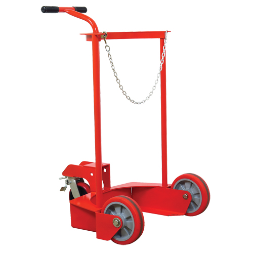 Grand chariot LCC pour bouteille de gaz liquide, Roues Polyur&eacute;thane, Base de 20" la x 20" p, 1000 lb St. Lawrence Industrial & Safety Supply