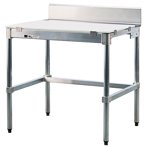 Poly-Top Workbench, 36" W x 24" D x 35-1/2" H, 2000 lbs. Capacity St. Lawrence Industrial & Safety Supply