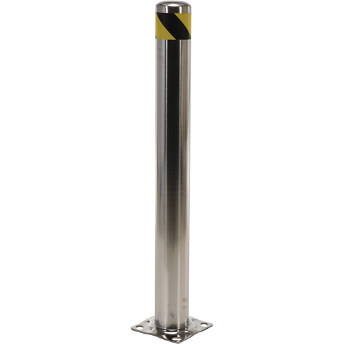 Butoir de s&eacute;curit&eacute;, Acier inoxydable, 42" h x 8" la, Argent St. Lawrence Industrial & Safety Supply