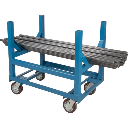 Pipe & Bar Cradle Truck, 24" L x 24" W x 34" H, 2500 lbs. Capacity, Polyurethane Wheels St. Lawrence Industrial & Safety Supply