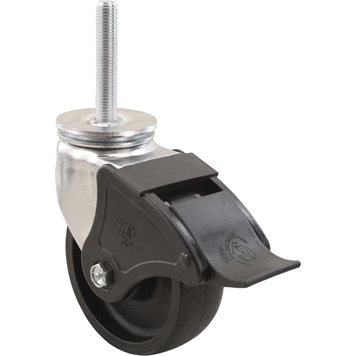 Roulette Emaxx RollX, Pivotant avec frein, Diam&egrave;tre 4" (101,6 mm), Capacit&eacute; 1200 lb (544,3 kg) St. Lawrence Industrial & Safety Supply