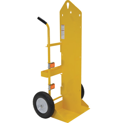 Chariot pour chalumeau et bouteille &agrave; gaz, Roues Rempli de mousse, Base de 23-13/16" la x 22-13/16" lo, 500 lb St. Lawrence Industrial & Safety Supply