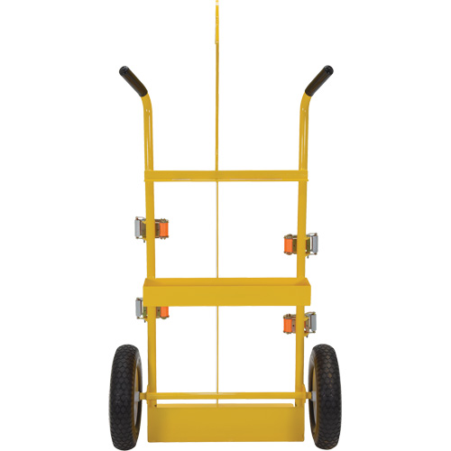 Chariot pour chalumeau et bouteille &agrave; gaz, Roues Rempli de mousse, Base de 23-13/16" la x 22-13/16" lo, 500 lb St. Lawrence Industrial & Safety Supply