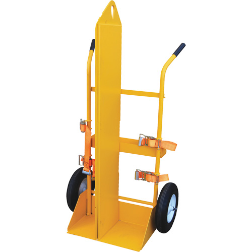 Chariot pour chalumeau et bouteille &agrave; gaz, Roues Rempli de mousse, Base de 23-1/8" la x 22-13/16" lo, 500 lb St. Lawrence Industrial & Safety Supply