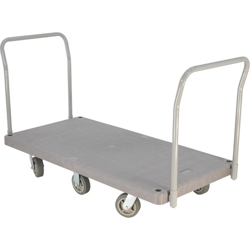Chariot &agrave; plateforme en plastique robuste, 60" lo x 30" la, 3000 lb cap, Roues Polyur&eacute;thane St. Lawrence Industrial & Safety Supply