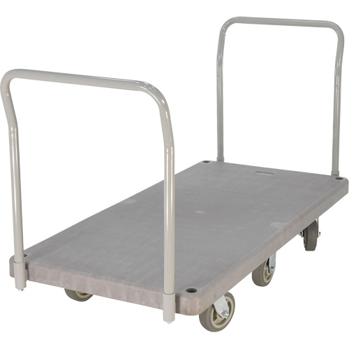 Chariot &agrave; plateforme en plastique robuste, 60" lo x 30" la, 3000 lb cap, Roues Polyur&eacute;thane St. Lawrence Industrial & Safety Supply