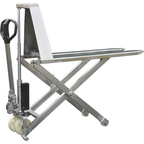 Eco Scissor Skid Lift, 45" L x 21" W, Stainless Steel, 2200 lbs. Capacity St. Lawrence Industrial & Safety Supply