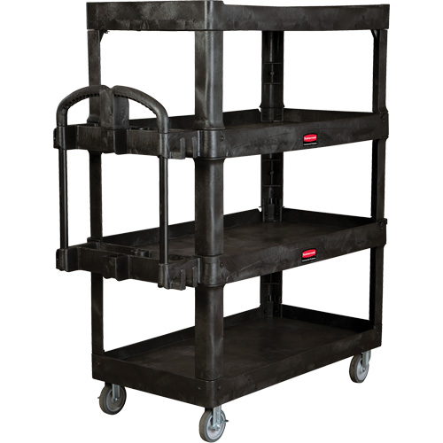Chariot utilitaire robuste et ergonomique, 4 tiers, 24-1/4" x 62-2/5" x 54-1/10", Capacit&eacute; 700 lb St. Lawrence Industrial & Safety Supply