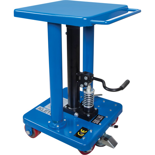 Table de travail hydraulique, 18'' lo x 18'' la, Acier, Capacit&eacute; 500 lb St. Lawrence Industrial & Safety Supply