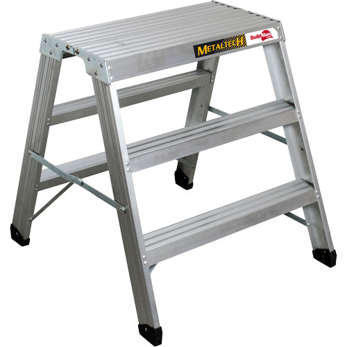 Poste de travail chevalet de sciage portatif, Cadre Aluminium, 12-1/4" p x 36" h St. Lawrence Industrial & Safety Supply