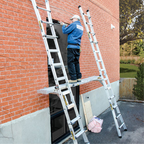 Telescoping Work Plank, 156" W x 12" D, 250 lbs. Capacity, Knocked Down St. Lawrence Industrial & Safety Supply