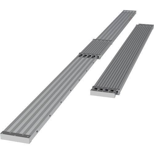 Planche de travail t&eacute;lescopique, 204" la x 12" pr, Capacit&eacute; de 250 lb, D&eacute;mont&eacute; St. Lawrence Industrial & Safety Supply
