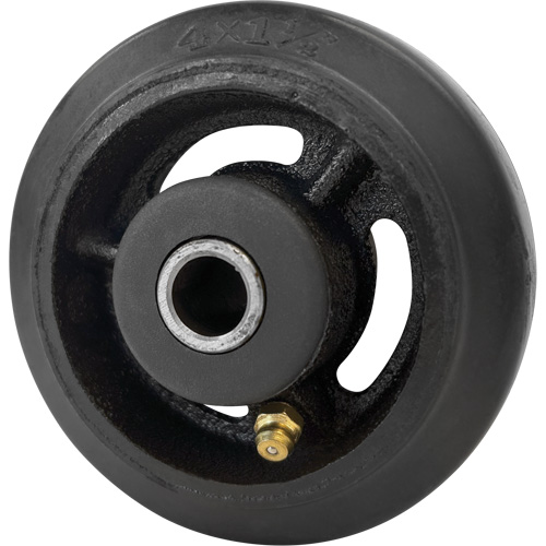 Roue en caoutchouc moul&eacute;, 4" (102 mm) dia. x 1-1/2" (38 mm) la, Capacit&eacute; de 350 lb (158 kg) St. Lawrence Industrial & Safety Supply