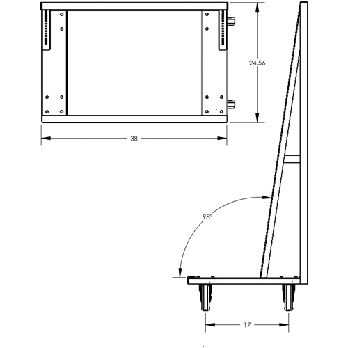 Chariot &agrave; cadre en A robuste &agrave; un c&ocirc;t&eacute; avec 6 plateaux, 38" x 25" x 63", Capacit&eacute; 2500 lb St. Lawrence Industrial & Safety Supply