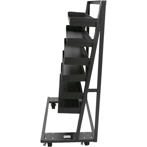 Chariot &agrave; cadre en A robuste &agrave; un c&ocirc;t&eacute; avec 6 plateaux &agrave; rebords, 38" x 25" x 63", Capacit&eacute; 2500 lb St. Lawrence Industrial & Safety Supply