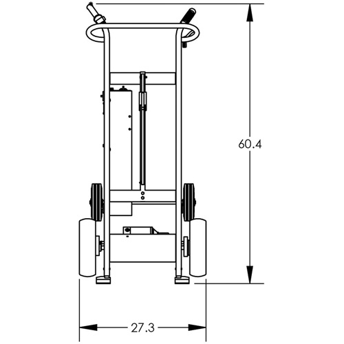Diable pour baril motoris&eacute; avec roues pneumatiques St. Lawrence Industrial & Safety Supply