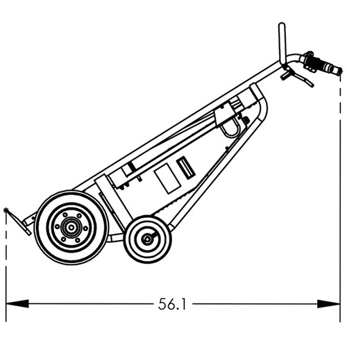 Diable pour baril motoris&eacute; avec roues pneumatiques St. Lawrence Industrial & Safety Supply