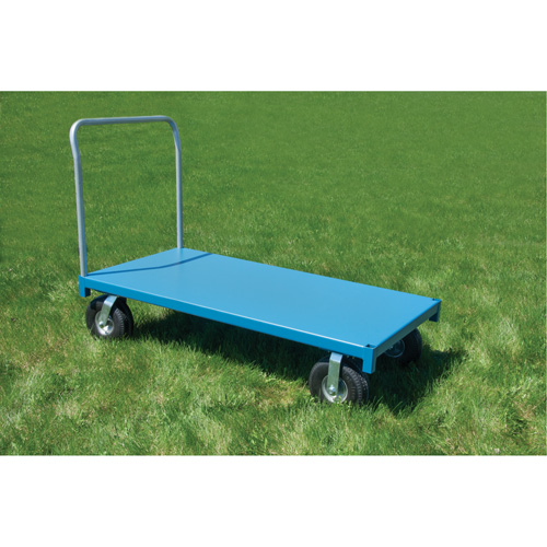  Chariot &agrave; plateforme pour l'ext&eacute;rieur, 96" lo x 48" la x Capacit&eacute; 1200 lb, Roues en Anticrevaison St. Lawrence Industrial & Safety Supply