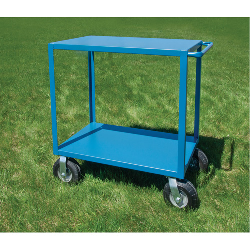 Outdoor Shelf Cart, 2 Tiers, 18" W x 39" H x 33" D, 1200 lbs. Capacity St. Lawrence Industrial & Safety Supply