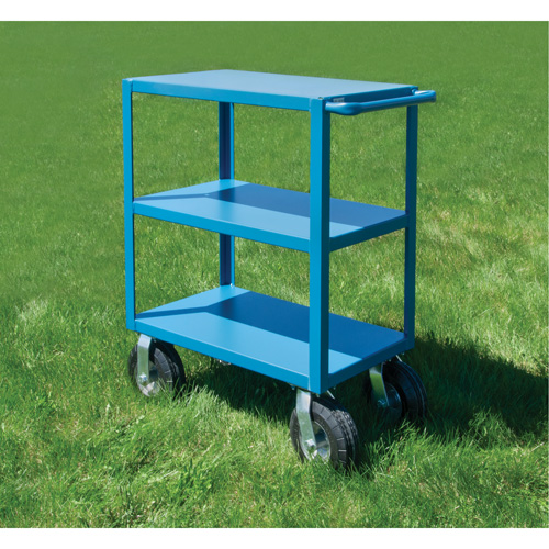 Outdoor Shelf Cart, 3 Tiers, 24" W x 39" H x 39" D, 1200 lbs. Capacity St. Lawrence Industrial & Safety Supply