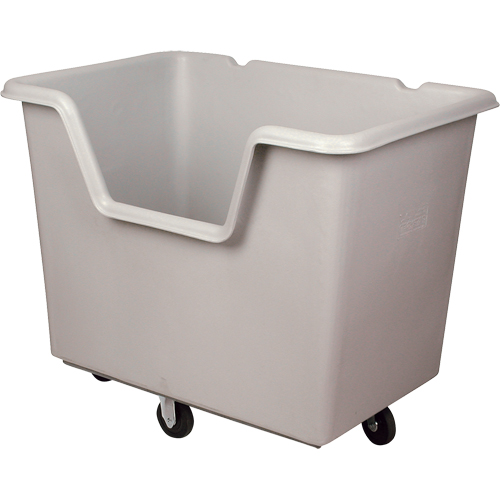 Chariot-caisse Starcart &agrave; c&ocirc;t&eacute; ouvert, Poly&eacute;thyl&egrave;ne, 46" lo x 31" la x 49" h, Volume 24 pi³, Capacit&eacute; 900 lb St. Lawrence Industrial & Safety Supply