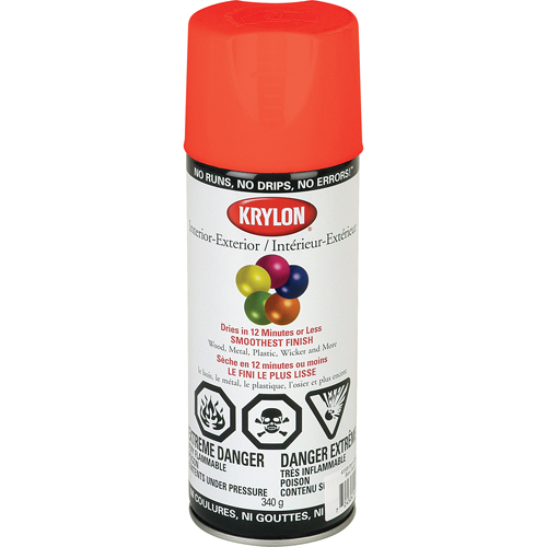 Peinture &agrave; pulv&eacute;riser fluorescente, Jaune/orange fluorescent, 11 oz, Canette a&eacute;rosol St. Lawrence Industrial & Safety Supply
