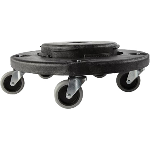Brute&reg; Dolly, Polyethylene, Black, Fits: 20 - 55 US Gal. St. Lawrence Industrial & Safety Supply